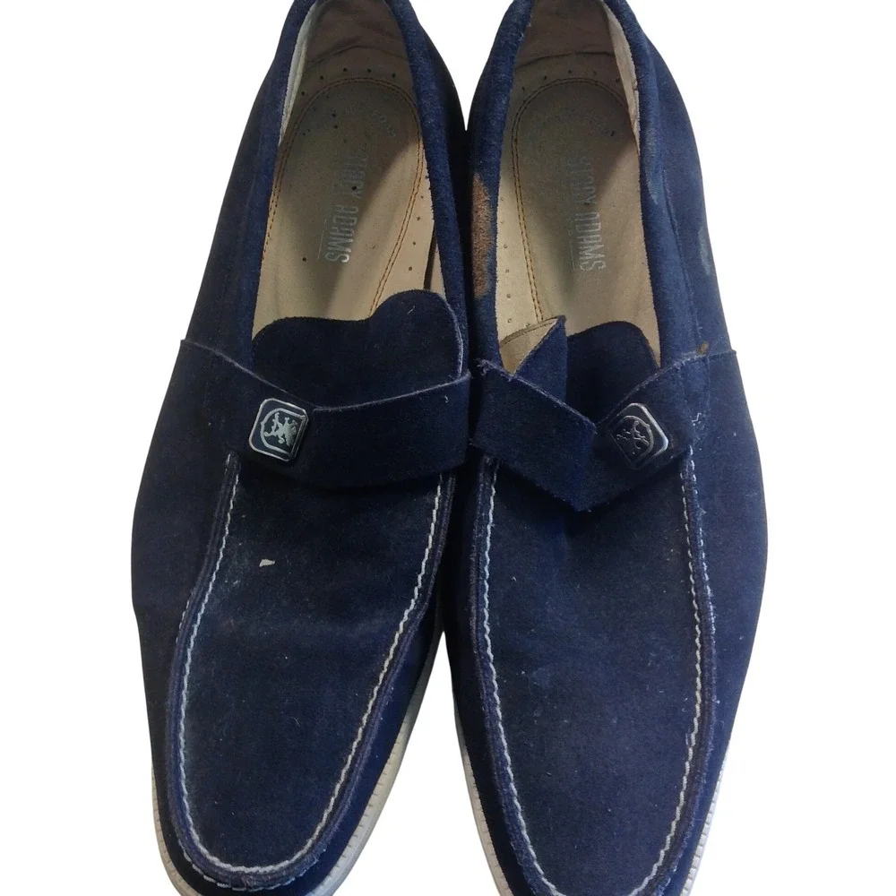 Stacy Adams Memory Foam Mens Size 10.5 Black Suede Loafers 24955-410